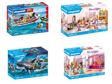 PLAYMOBIL Coffret de jeux best-seller Bateau de pompier ou Requin ou Cuisine ou Chambre