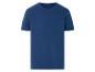 T-shirt bleu marine à manches courtes.