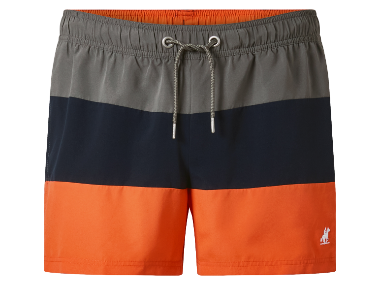 Short de bain tricolore avec logo.