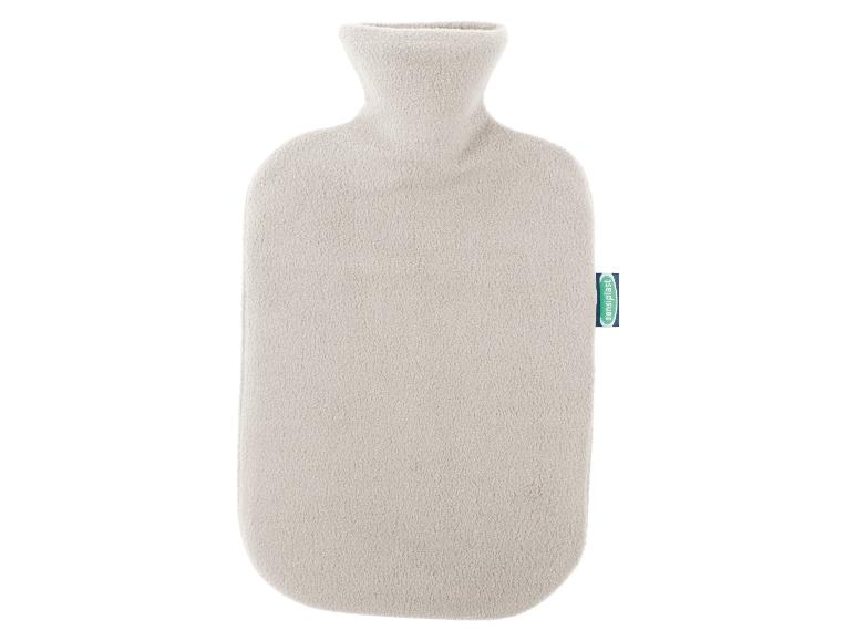 Une bouillotte en polaire grise Sensiplast.