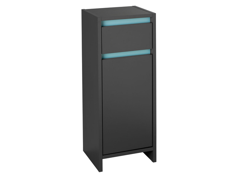 Aller en mode plein écran : LIVARNO home Armoire latérale de salle de bains Oslo, 32 x 80 x 28 cm, anthracite - Image 4