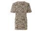 Robe t-shirt imprimé léopard beige.