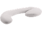 Coussin de maternité et d'allaitement blanc en forme de C
