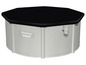 Piscine Bestway Hydrium avec une bâche noire.