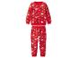Pyjama de Noël rouge pour enfants avec imprimé Père Noël et rennes
