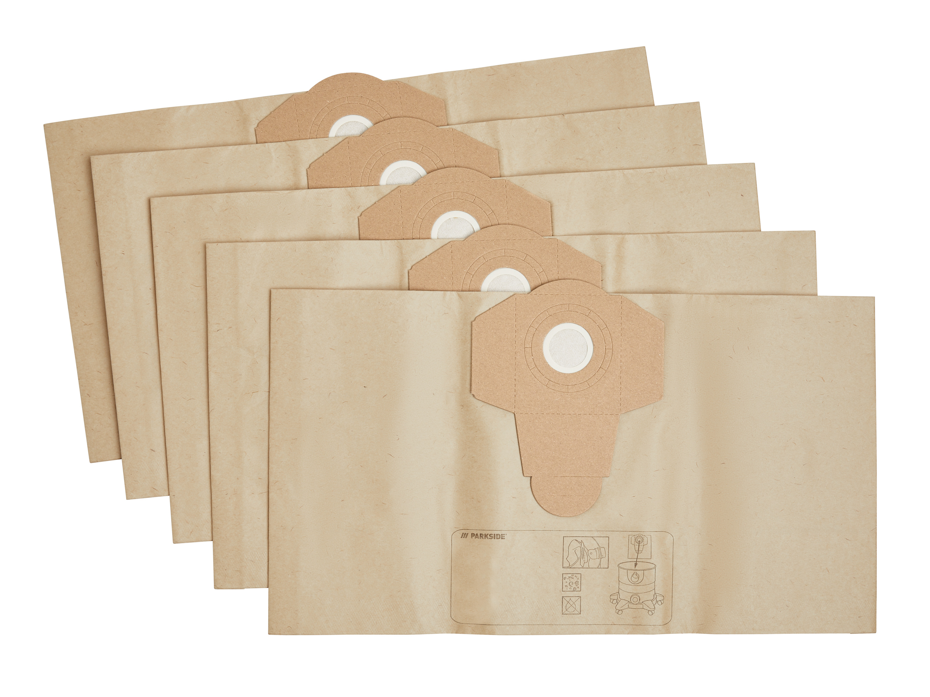 PARKSIDE® Sacs pour aspirateur PFT 20 A1 ou Sacs pour aspirateur en non-tissé PVFT 20 A (sacs en papier, 12 pièces)