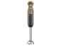 Mixeur plongeant SilverCrest avec détails en bois.