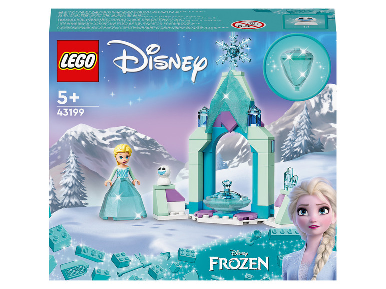 Aller en mode plein écran : LEGO® Disney Princess™ La cour du château d'Elsa - Image 1