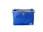 Sac isotherme bleu avec sangles et fermeture éclair.
