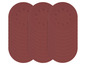 Trois paquets de papier abrasif pour ponceuses.