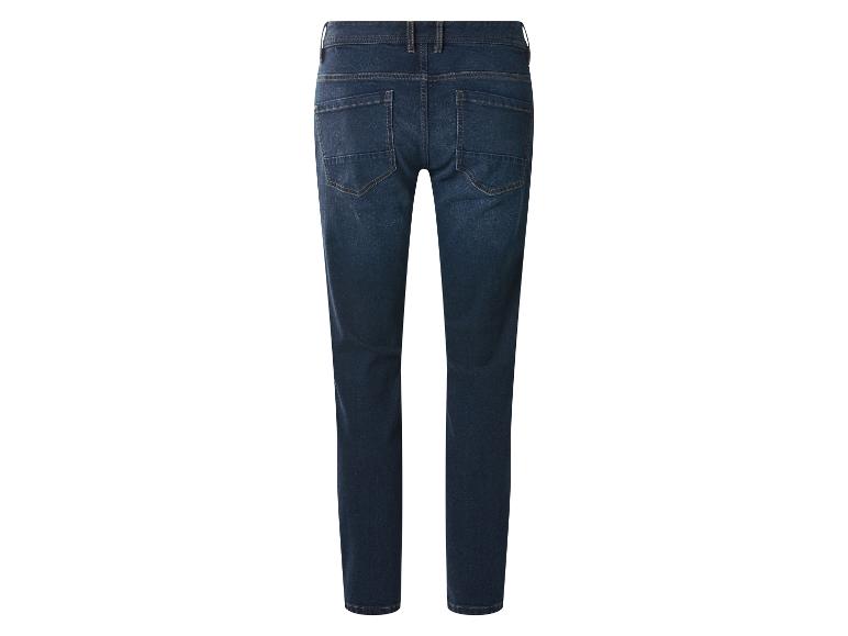 Jean homme bleu foncé avec poches arrière.