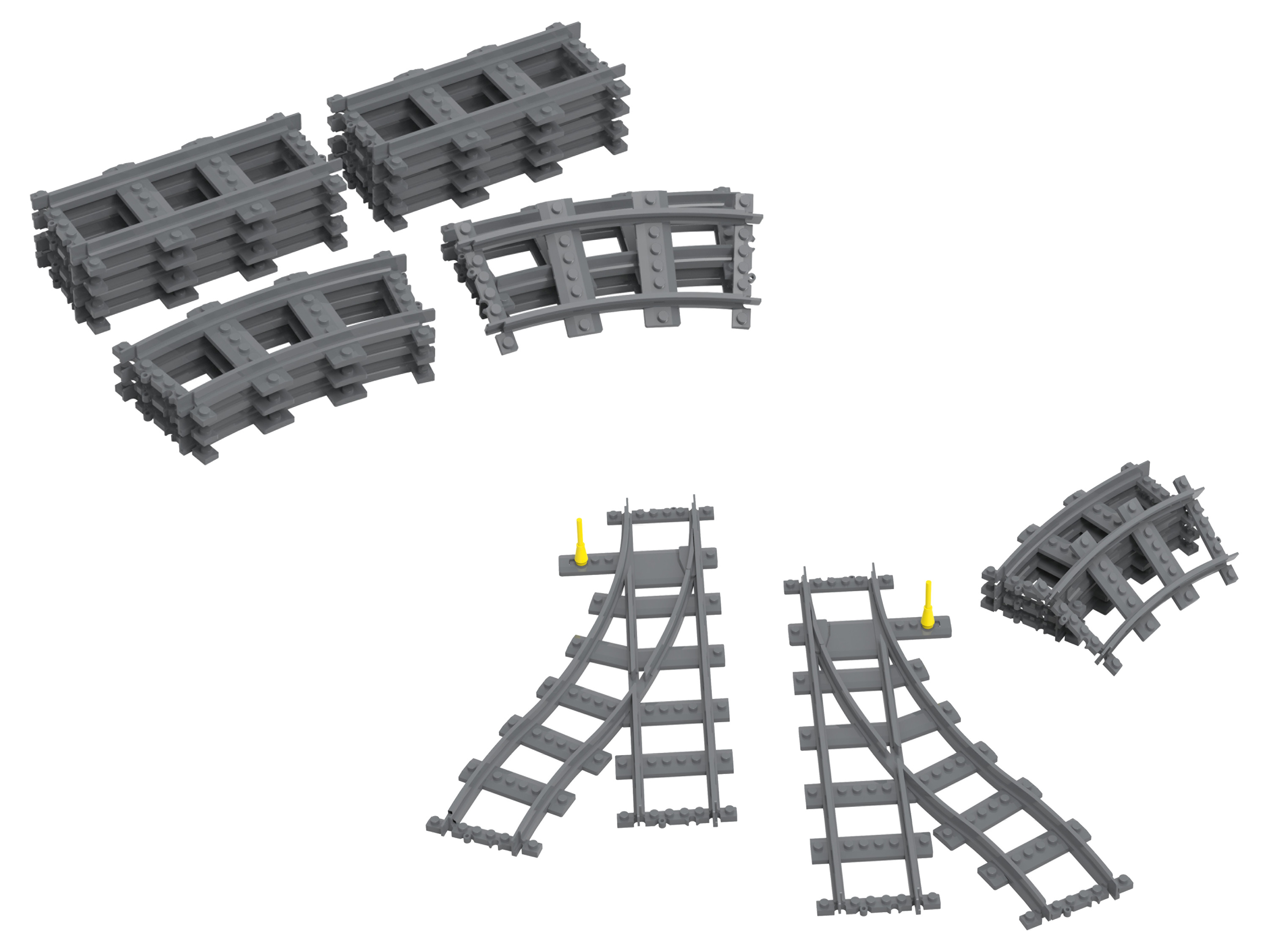 Playtive Clippys Set de rails ou d'aiguillages