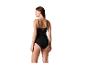 Maillot de bain noir pour femme, vue de dos.