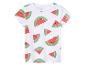T-shirt enfant à motifs pastèques souriantes.