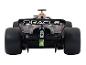 Un modèle de voiture de course de Formule 1 noir avec le parrainage d'Oracle.