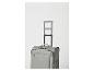 Valise à roulettes grise avec poignée télescopique extensible