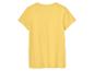 T-shirt jaune clair à manches courtes.