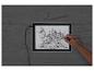 Dessin au crayon sur tablette lumineuse avec stylo.