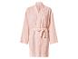 Peignoir en mousseline rose clair avec ceinture à nouer