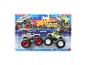 Coffret de jeu Hot Wheels Monster Trucks avec deux voitures.