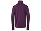 Un sweat-shirt violet à fermeture éclair et manches longues