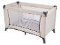 Lit de voyage pliable beige avec côtés en maille