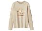 T-shirt beige à manches longues avec le texte 'Love to Sleep'