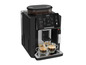 Une machine à café Krups Sensations noire préparant un espresso dans deux verres.