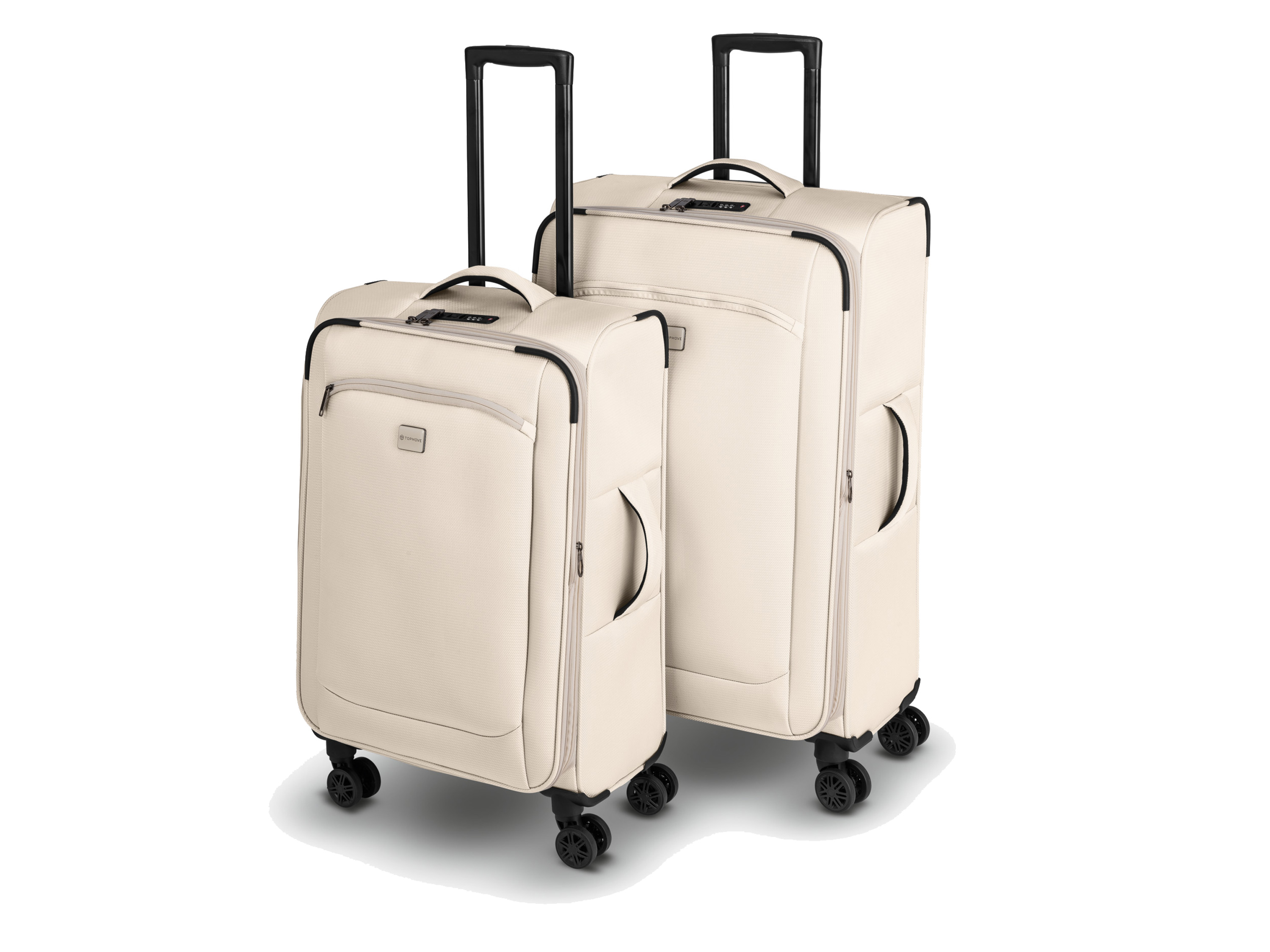 TOPMOVE® Set de 2 valises extensibles, 96-108 L et 62-69 L