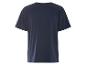T-shirt bleu marine à manches courtes.
