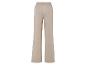 Pantalon beige avec une taille élastique.