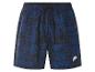 Shorts de bain à motif tropical bleu marine.
