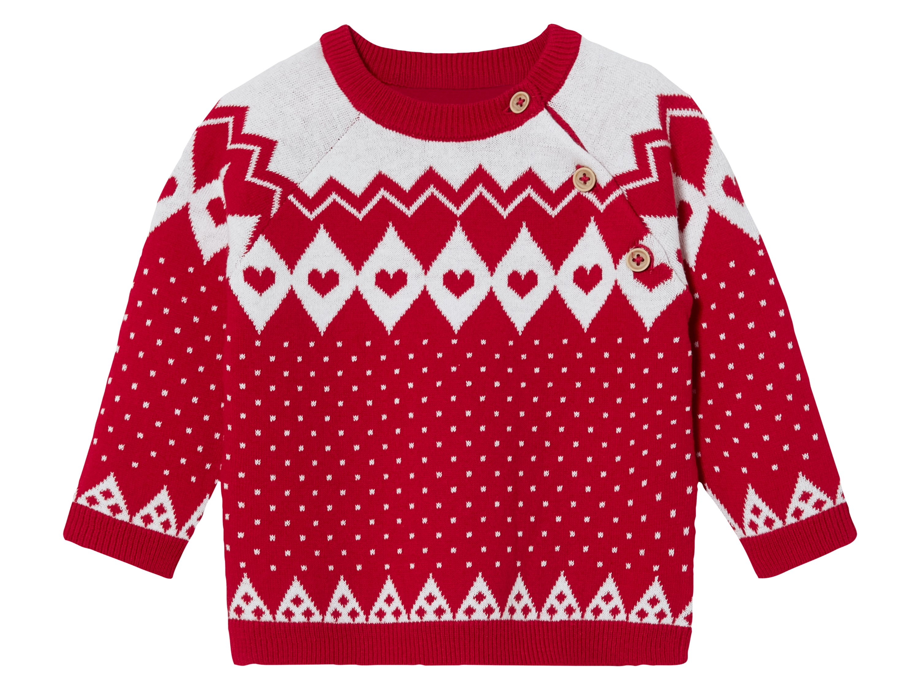 lupilu® Pull en maille bébé (0-2 mois, rouge)
