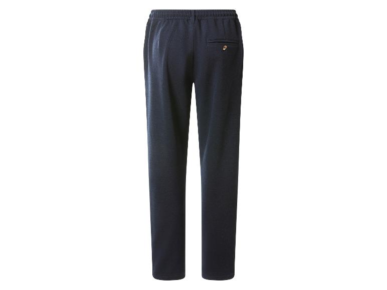 Pantalon de jogging bleu marine pour homme avec taille élastique et poche arrière boutonnée