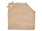 Serviette de bain à capuche en forme d'ours beige pour bébé.