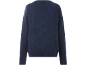 Pull en maille bleu foncé pour homme, vue de dos