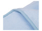 Drap de lit moelleux bleu en peluche.