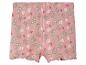 Shorts rose à fleurs pour enfant, motif floral délicat.