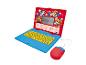 Ordinateur portable jouet interactif sur le thème des chiots, avec souris et activités éducatives.