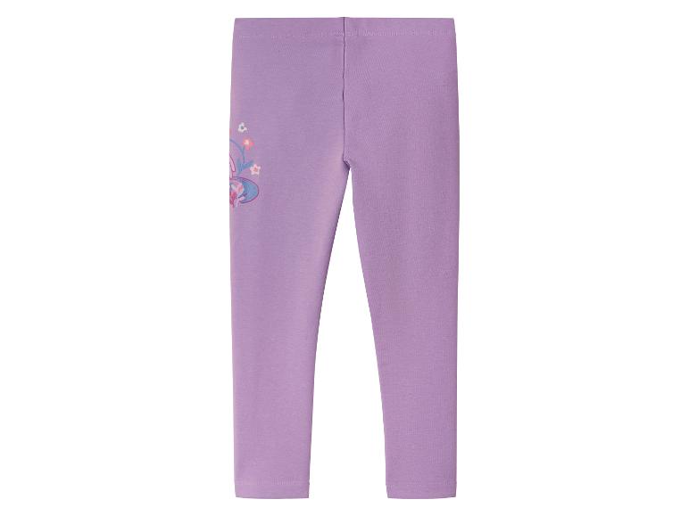 Legging enfant violet à motif floral