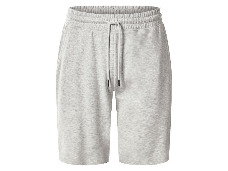 Shorts en jersey gris pour homme avec cordon de serrage à la taille