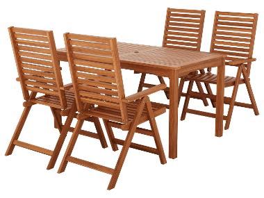LIVARNO® Table de jardin + Lot de 4 fauteuils Sevilla