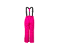 Pantalon de ski rose pour enfant avec bretelles