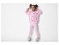 Sweat-shirt et leggings rose à motifs cœurs pour enfant.