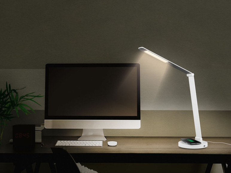 Aller en mode plein écran : LIVARNO home Lampe de bureau LED avec surface de charge, 6,2 W - Image 8