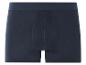 Boxers en coton bleu marine.