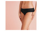Culotte noire avec des détails en dentelle.