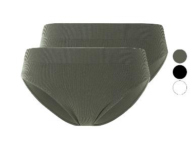 esmara® Lot de 2 culottes mini côtelées seamless femme