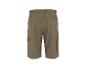 Shorts cargo kaki avec taille élastique et poches latérales, vue arrière.