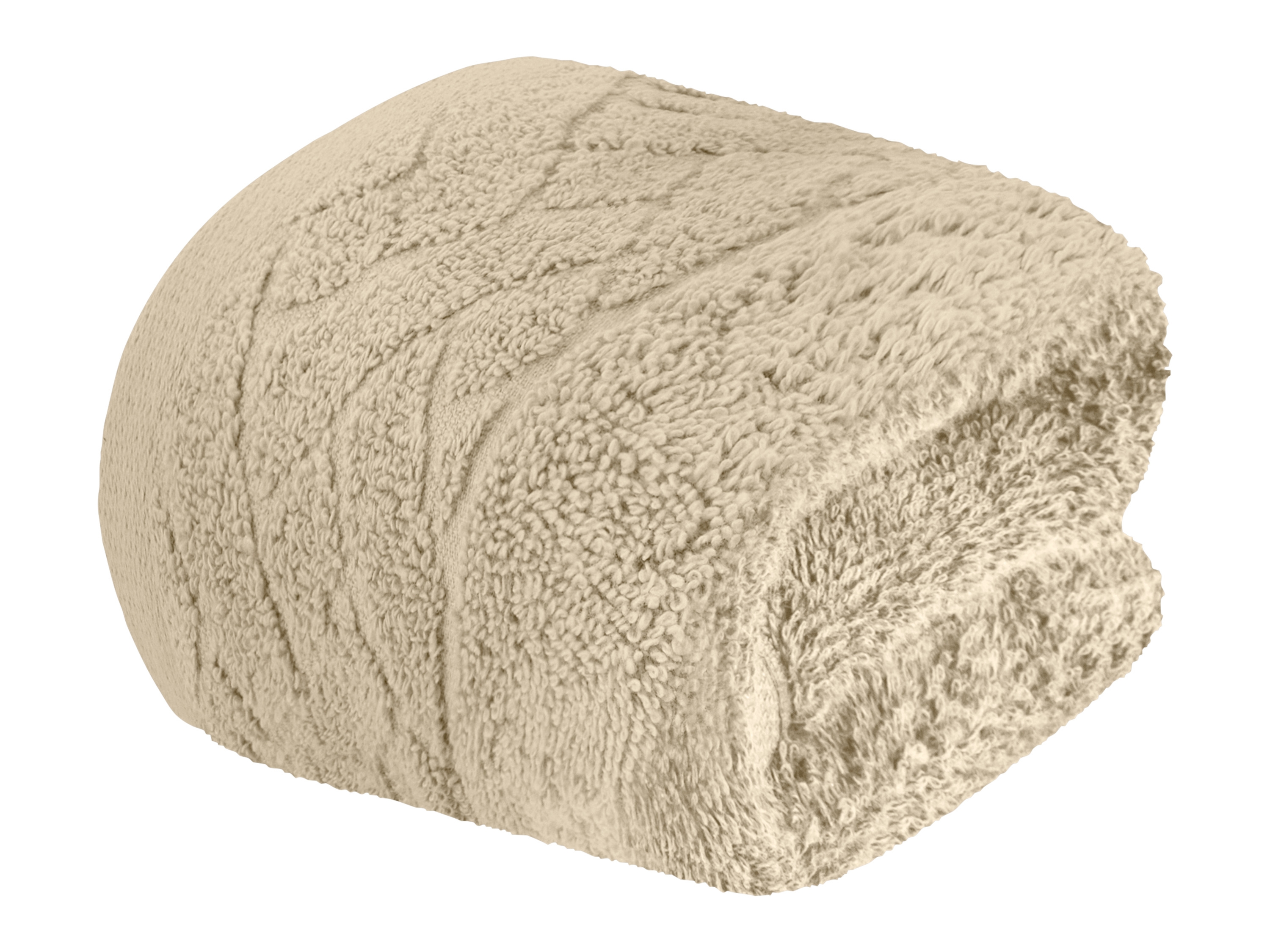LIVARNO home Serviette de douche en éponge, 50 x 100 cm (beige)